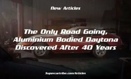The only road going, Aluminium bodied Daytona discovered after 40 years