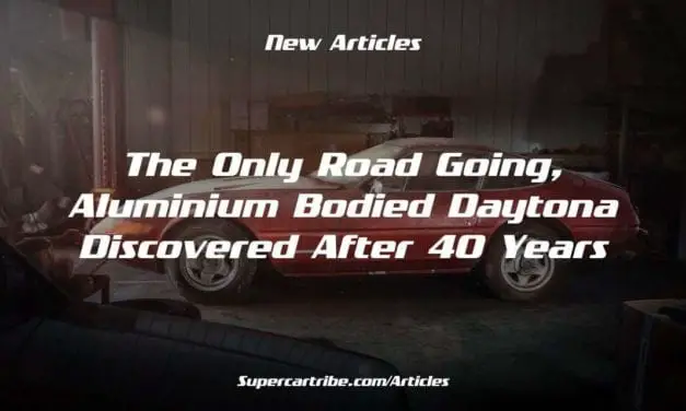 The only road going, Aluminium bodied Daytona discovered after 40 years