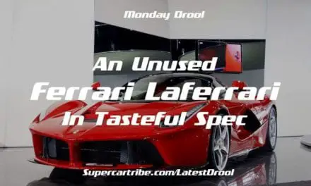 Monday Motivation –  An unused Ferrari LaFerrari in tasteful spec