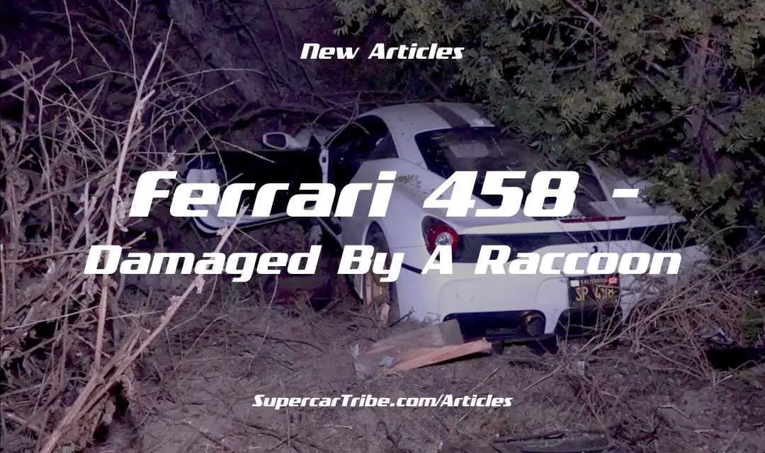 Ferrari 458 – Damaged by A Raccoon