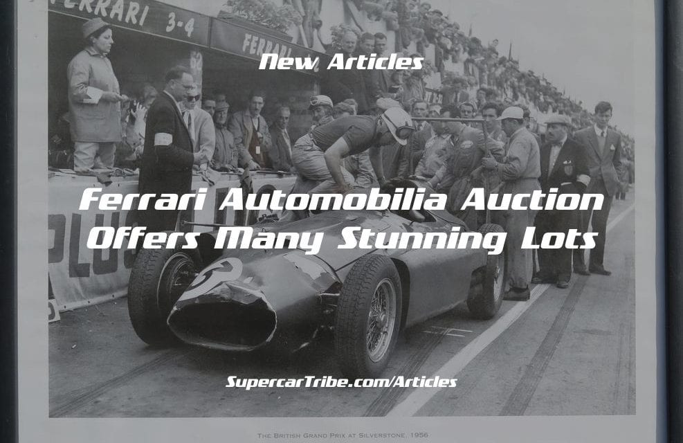 Ferrari Automobilia Auction Offers Many Stunning Lots