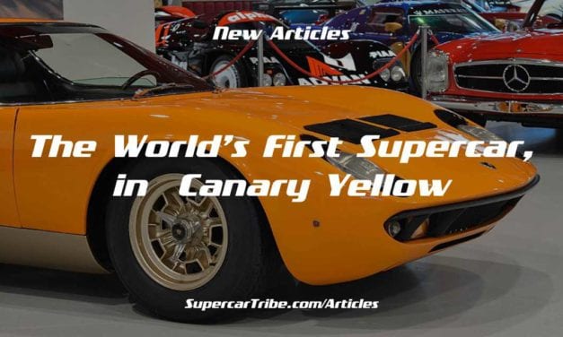 Friday Drool – The World’s First Supercar, in Canary Yellow