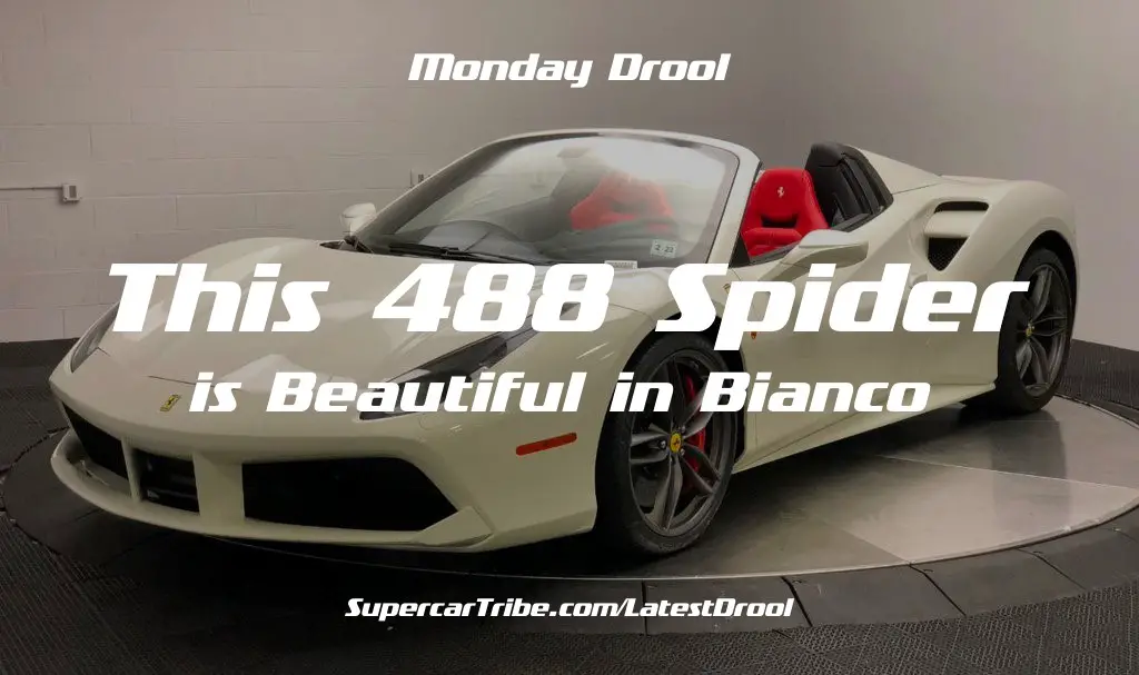 Monday Drool – This 488 Spider is Beautiful in Bianco