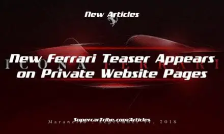New Ferrari Teaser Appears on Private Website Pages