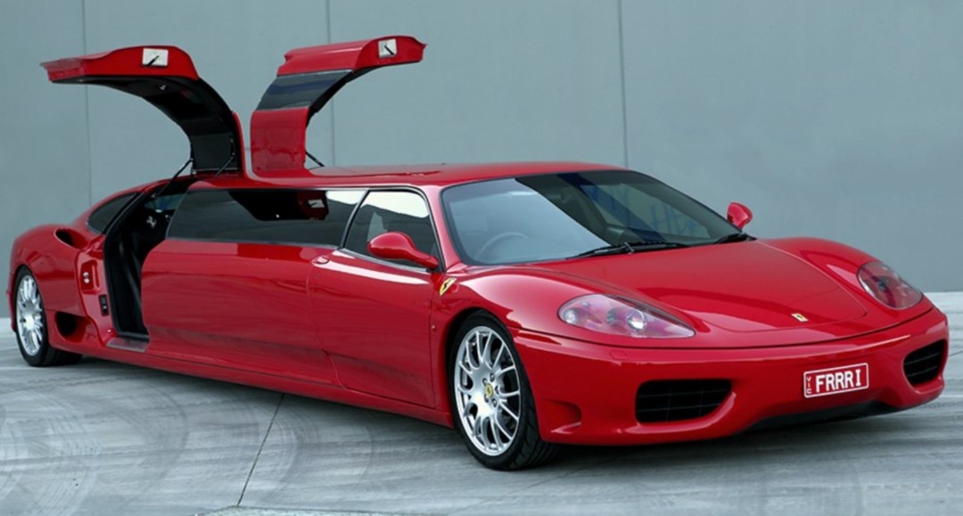Unique Ferrari Limo – Glorious or Hideous?